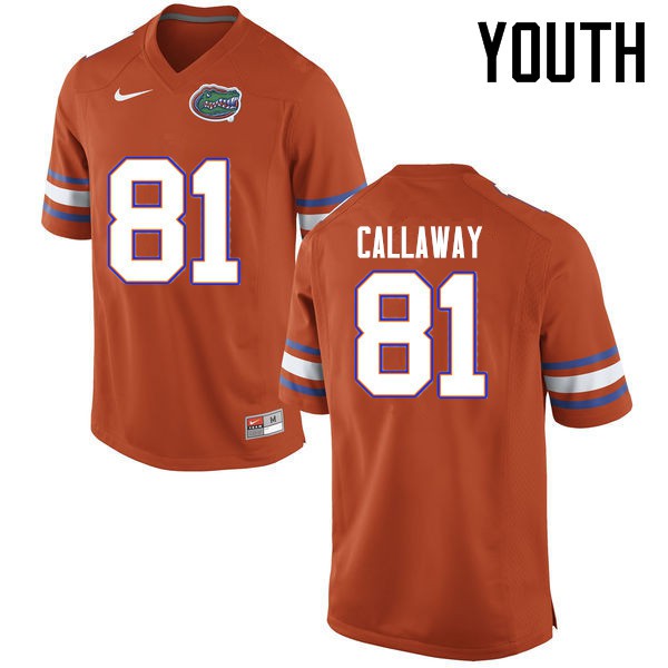 Florida Gators Youth #81 Antonio Callaway College Football Jerseys Orange